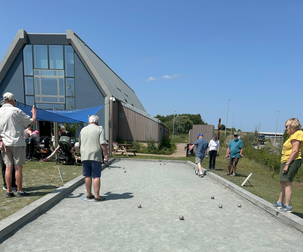 Petanque Group enjoying the sun, followed by a well earned ice cream!