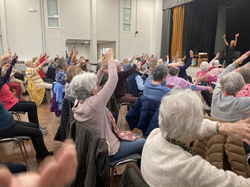 Members enjoying exercise at the March 2024 Social Xtra