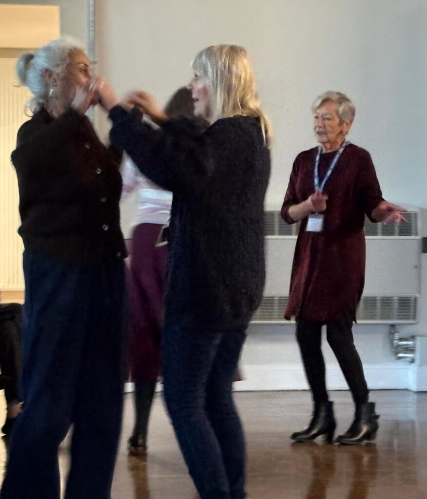 Members dancing along to the Ladybirds