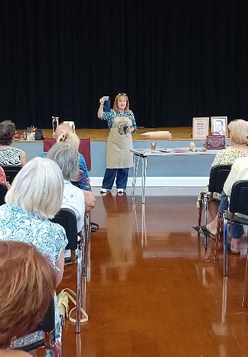 Karen Turnbull gave us a talk on Leathercraft on 10 July 2026 and brought along many fascinating samples.